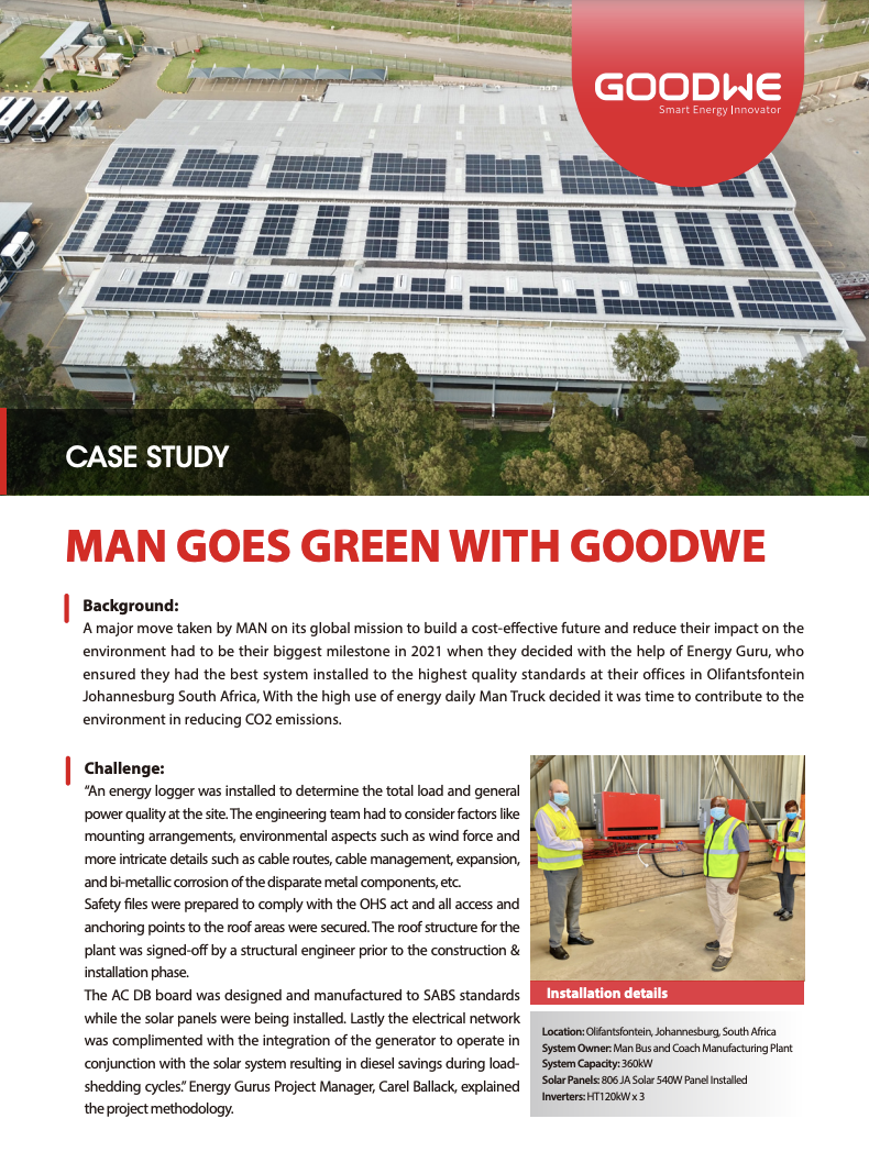 GoodWe Case Study - MAN Bus and Truck